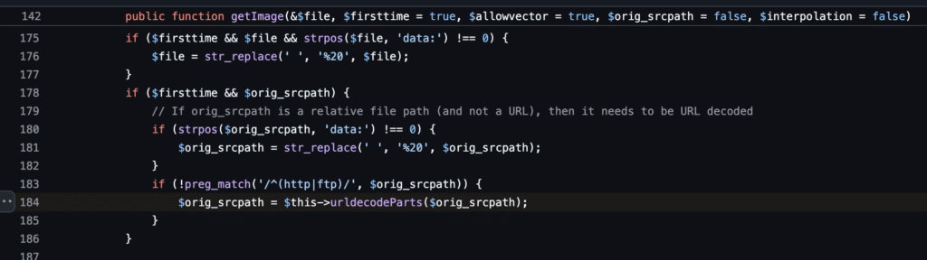 mPDF旧版本中URL解码逻辑的位置