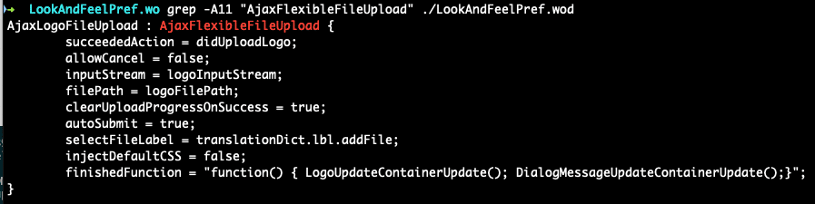 图片:显示 LookAndFeelPref 使用 Ajax 的代码